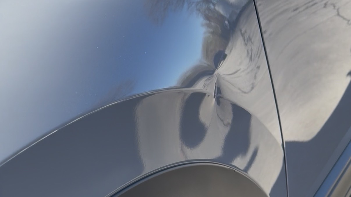 Before dent repair